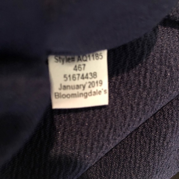 Aqua brand girls Navy & white spaghetti strap skater a- line dress girl’s XL - Picture 7 of 7